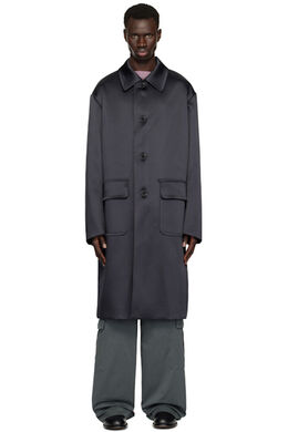 Dries Van Noten: Синее пальто 
