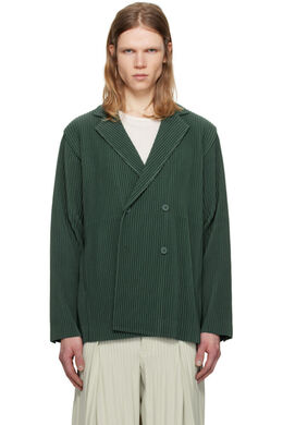 Homme Plissé Issey Miyake: Зелёные пиджаки 