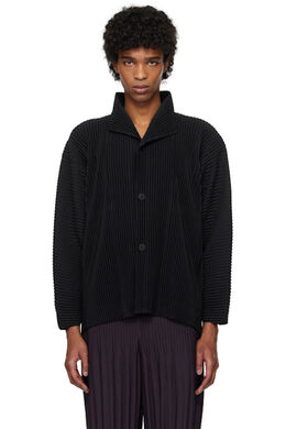Homme Plissé Issey Miyake: Чёрные пиджаки 