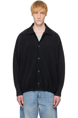 Homme Plissé Issey Miyake: Чёрная куртка 