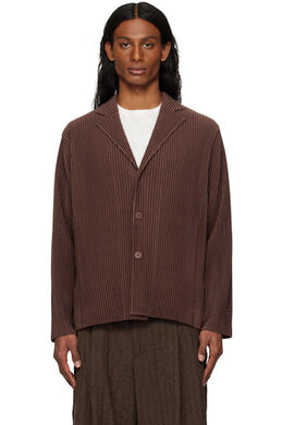 Homme Plissé Issey Miyake: Коричневые пиджаки 