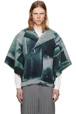 Homme Plissé Issey Miyake: Серая куртка 