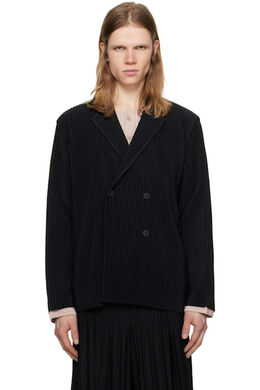 Homme Plissé Issey Miyake: Чёрные пиджаки 