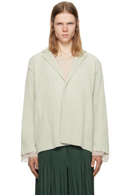 Homme Plissé Issey Miyake: Серые пиджаки 