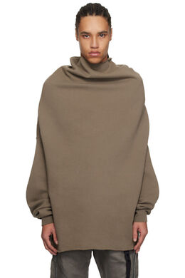 Rick Owens Drkshdw: Серый плащ 