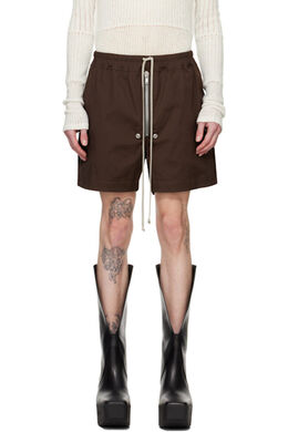 Rick Owens: Коричневые шорты  Bela