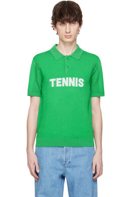Lacoste: Зелёное поло 