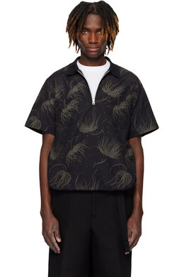 Sacai: Поло с принтом 