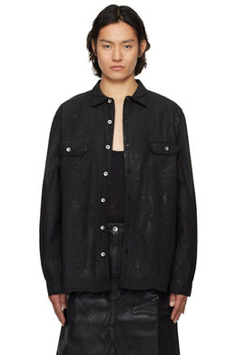 Rick Owens Drkshdw: Чёрная рубашка  Jumbo