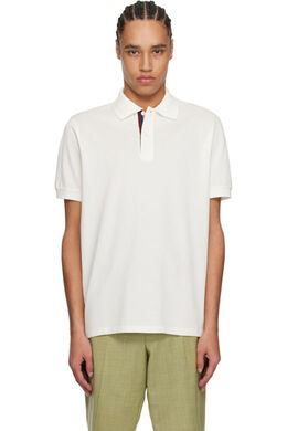 Paul Smith: Белое поло  Artist Stripe