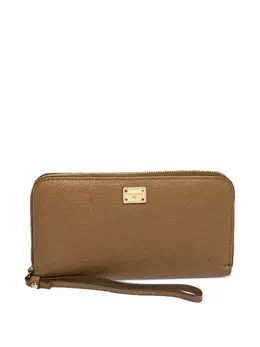 Dolce & Gabbana Pre-Owned: Бежевый кошелёк 