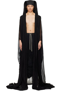 Rick Owens: Чёрное пальто 