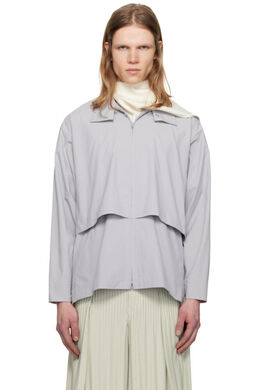Homme Plissé Issey Miyake: Серая рубашка 