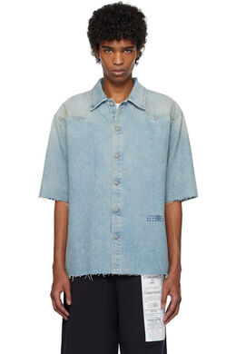 MM6 Maison Margiela: Синяя рубашка 