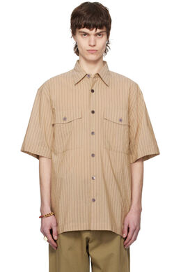 Dries Van Noten: Коричневая рубашка 