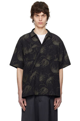 Sacai: Чёрная рубашка 