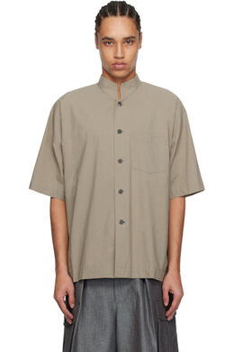 Homme Plissé Issey Miyake: Серая рубашка 