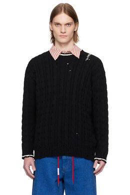 Marni: Чёрный свитер 