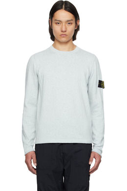 Stone Island: Синий свитер 