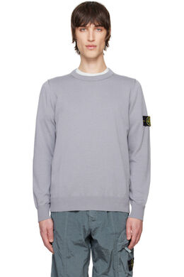 Stone Island: Серый свитер 