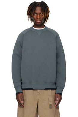 Sacai: Серый свитер 