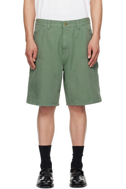 Carhartt Work In Progress: Зелёные шорты 