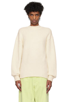 Jacquemus: Белый свитер 