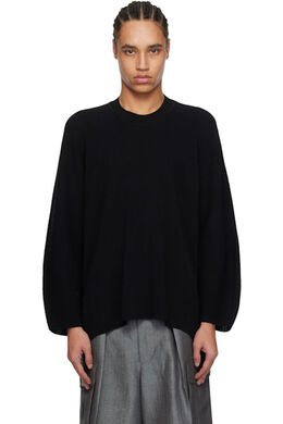 Homme Plissé Issey Miyake: Чёрный свитер 