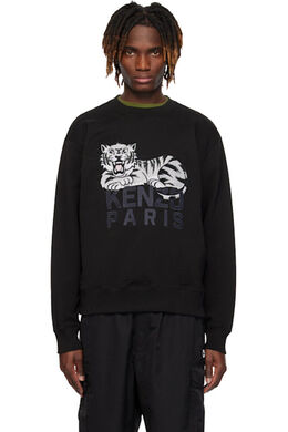 Kenzo: Чёрная толстовка  Paris