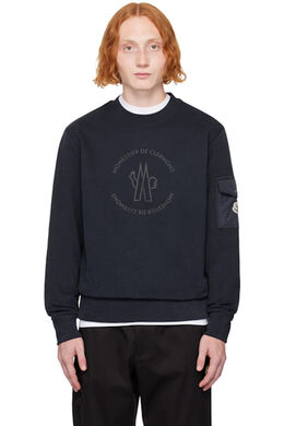 Moncler: Синий свитшот 