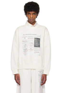 MM6 Maison Margiela: Белая толстовка 