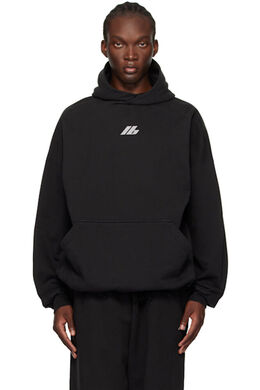 Balenciaga: Чёрная толстовка 
