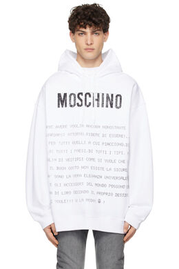 Moschino: Белая толстовка 