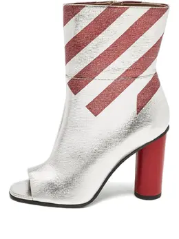 Anya Hindmarch: Серебристые ботинки 