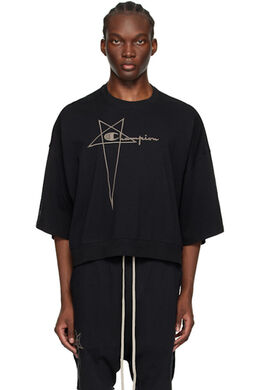 Rick Owens: Чёрная футболка  Champion