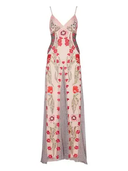 Temperley London: Платье с растительным принтом 