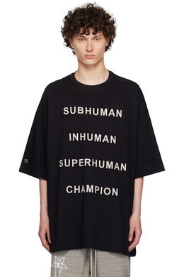 Rick Owens: Чёрная футболка  Champion