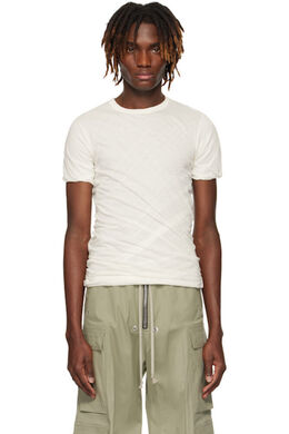 Rick Owens: Белая футболка  Double SS