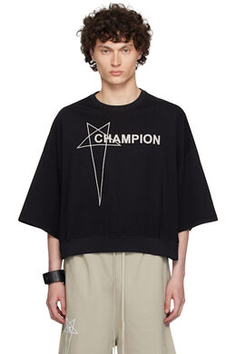 Rick Owens: Чёрная футболка  Champion