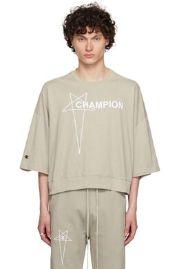 Rick Owens: Белая футболка  Champion