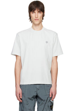 Stone Island: Синяя футболка 