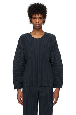 Homme Plissé Issey Miyake: Синяя футболка 