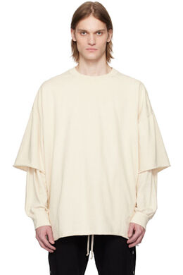 Rick Owens Drkshdw: Белая футболка  Hustler