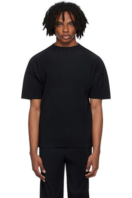 Homme Plissé Issey Miyake: Чёрная футболка 