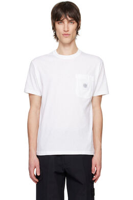 Stone Island: Белая футболка 