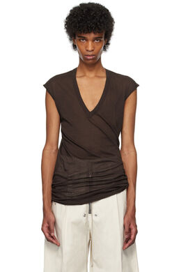 Rick Owens: Коричневая футболка 