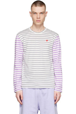 Comme Des Garçons Play: Серая футболка  Play