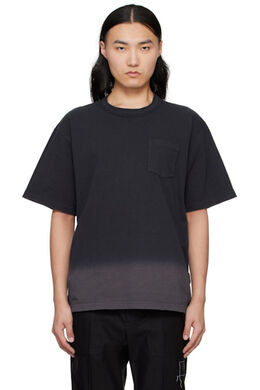 Sacai: Чёрная футболка 