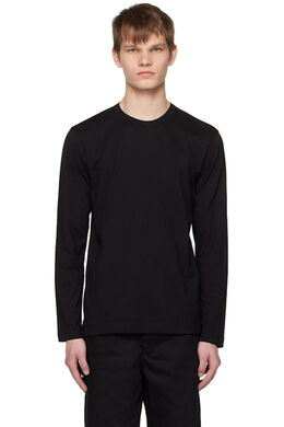 Comme Des Garcons Shirt: Чёрная футболка 