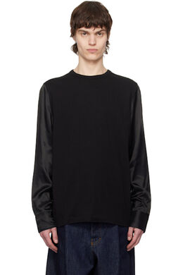 Dries Van Noten: Чёрная футболка 